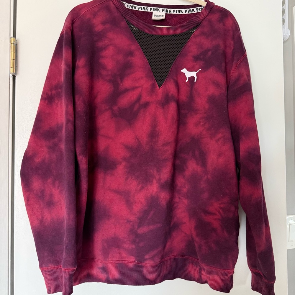 Victoria’s Secret Pink Tie Dye Sweatshirt, Size L